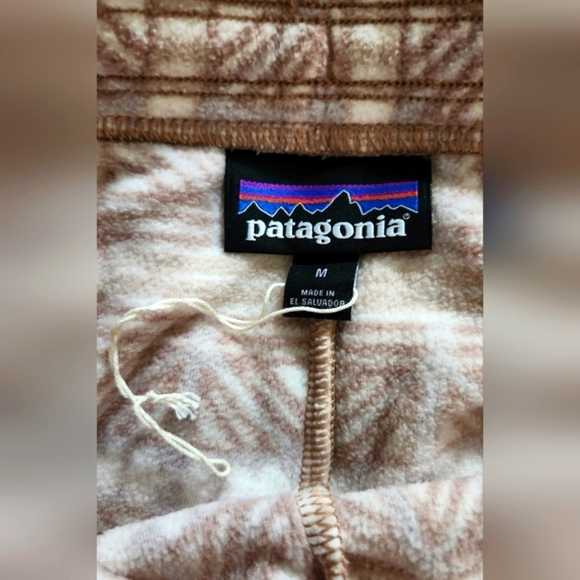 Patagonia Micro D Joggers Wmns Beige Gorpcore Outdoor Fleece Snow Bean Natural M - Picture 2 of 8